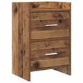 vidaXL Nočné stolíky Staré drevo 40 x 30 x 60 cm Kompozitné drevo