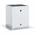 vidaXL Podnože stĺpikov štvorcové 4 ks Strieborná 101x101 mm