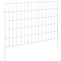 vidaXL Záhradný plot s kolíkmi 12 ks 75 x 50 cm Pozinkovaná oceľ