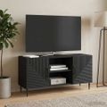 vidaXL TV skrinka Čierna 102 x 34,5 x 50 cm Kompozitné drevo