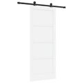 vidaXL Posuvné dvere ORKDAL 83 x 202 cm Borovicový masív Biela