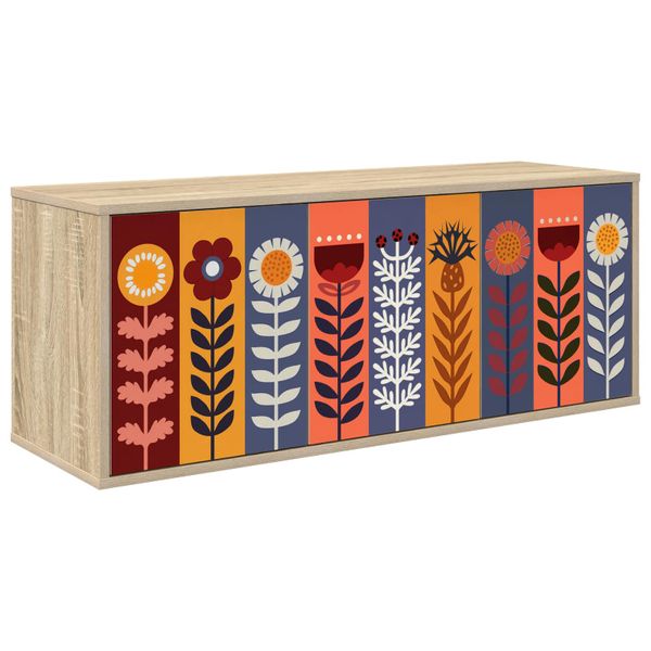 vidaXL Nástenný TV kabinet ESSEN 102 x 33 x 40 cm Dub sonoma
