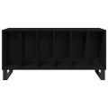 vidaXL Skrinka na gramofónové platne Čierny dub 100 x 38 x 48 cm