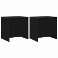 vidaXL Nočné stolíky 2 ks čierne 45x34x44,5 cm drevotrieska
