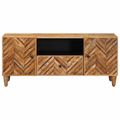 vidaXL Úložné skrine Hnedá 105 x 33,5 x 46 cm Masívne mango drevo
