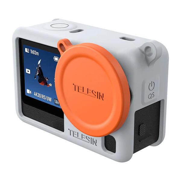 Silikónové ochranné puzdro Telesin pre DJI Osmo Action 6 (sivé)