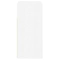 vidaXL Komoda s LED svetlami lesklá biela 80x35x75 cm