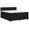 vidaXL Posteľ boxspring s matracom Čierna 160 x 200 cm Látka
