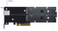 Synology Kombinovaný adaptér M.2 SSD a 10GbE E10M20-T1 Sítová karta, kombinovaná, PCIe, 1x 10Gb RJ-45, 2x M.2 slot, pro NAS a disková pole Synology