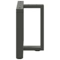 vidaXL Nohy konferenčného stolíka v tvare T, 2 ks, antracitové, 50x25x(42-43) cm, oceľ