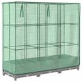vidaXL Záhon s krytom na skleník ratanový vzhľad 120x40x123 cm