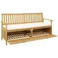 vidaXL Úložná lavička 2 -Seater 170 x 63 x 84 cm Obdĺžnikový