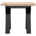 vidaXL Konferenčný stolík v tvare Y 40x40x35,5 cm borovica a oceľ