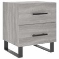vidaXL Nočné stolíky 2 ks sivé sonoma 40x35x47,5 cm kompozitné drevo