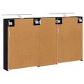 vidaXL Set kabinetov do kúpeľne 3 ks 130 x 14,5 x 70 cm