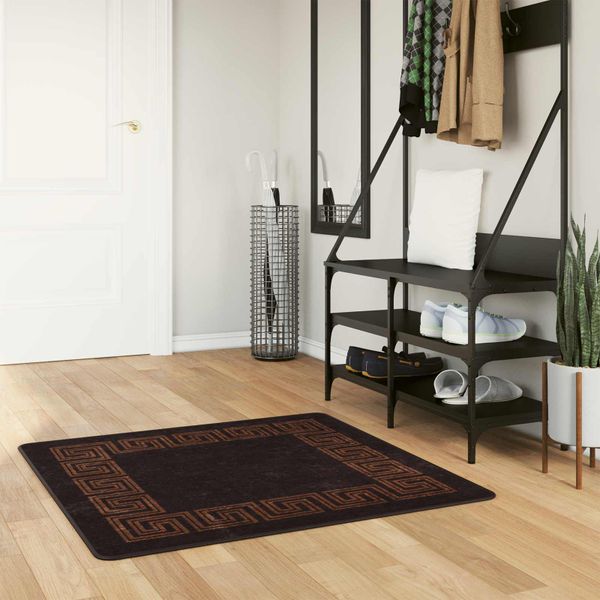 vidaXL Behúň MARSA Čierny 100 x 100 cm Polyester a PVC