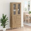 vidaXL Highboard Remeselný dub 34,5 x 34 x 180 cm Kompozitné drevo