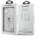 Puzdro Karl Lagerfeld pre iPhone 17 6,1" IML Choupette Sketch Logo MagSafe ružová