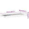 vidaXL Penový matrac, biely 90x210 cm, 7 zón, tvrdosť 20 ILD