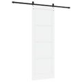 vidaXL Posuvné dvere ORKDAL 83 x 232 cm Borovicový masív Biela