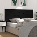 vidaXL Čelo postele čierne 206x4x100 cm masívna borovica