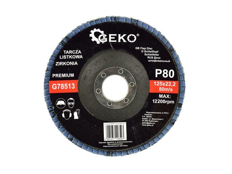 Kotúč lamelový 125mm P80 GEKO G78513