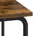 vidaXL Stôl s úložným priestorom Dymový dub 60 x 50 x 91 cm