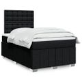 vidaXL Boxspring posteľ s matracom čierna 120x190 cm látka