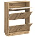vidaXL Skriňa na topánky HOORN 78 x 24 x 100 cm Kompozitné drevo