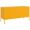 vidaXL TV skrinka horčicovožltá 100,5x39x50,5 cm oceľ