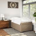 vidaXL Boxspring posteľ s matracom kapučínová 90x190 cm umelá koža