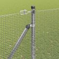 vidaXL Zváraný drôtový plot s hrotmi 25 x 1,6 m Pozinkovaná oceľ
