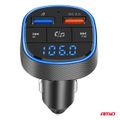 FM transmitter 2×USB-A 12/24V AMiO-04648