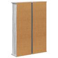 vidaXL CD Skrinka 2 ks Sivý Sonoma 60 x 17 x 92 cm Kompozitné drevo