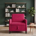 vidaXL Sofa s úložným priestorom Víno červené 72 x 78 x 87 cm