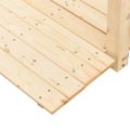vidaXL Záhradný mostík s reťazovým zábradlím 150x67x56cm masívny smrek