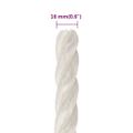 vidaXL Pracovné lano biele 16 mm 50 m polypropylén