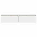 vidaXL Nástenné skrinky 2 ks biele 80x30x35 cm masívna borovica