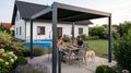 Bioklimatická pergola G21 Austin Premium 3x3 m, antracitová hliníková