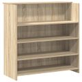 vidaXL Recepčný stôl dub sonoma 200x50x103,5 cm kompozitné drevo