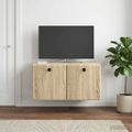 vidaXL Nástenná TV skrinka 59,5 x 41 x 30 cm Dub sonoma