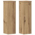 vidaXL Stojany na rastliny 2 ks dub artisan 17x17x60 cm kompoz. drevo