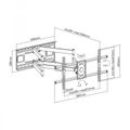 SBOX PLB-4986, TV Držiak na stenu 43"-90"