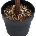 vidaXL Umelý krušpán v tvare gule s kvetináčom zelený 71 cm