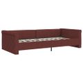 vidaXL Pohovka s USB fialová látková 90x200 cm