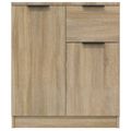 vidaXL Komody 2 ks dub sonoma 60x30x70 cm spracované drevo