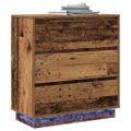 vidaXL Nočný stolík Staré drevo 71 x 34,5 x 75 cm Kompozitné drevo