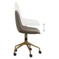 3086094 vidaXL Swivel Dining Chairs 4 pcs Light Grey Velvet(2x333495)