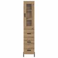 vidaXL Highboard Remeselný dub 34,5 x 34 x 180 cm Kompozitné drevo