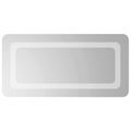 vidaXL Zrkadlo do kúpeľne s LED Priehľadná 60 x 30 cm tvrdené sklo